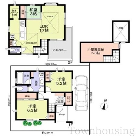 杉並区西荻北４丁目戸建の物件間取画像